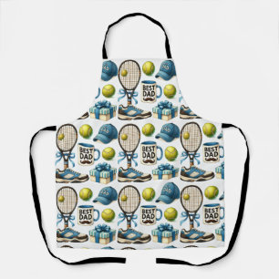 Tennis Dad Father's Day with Racket and Ball Apron