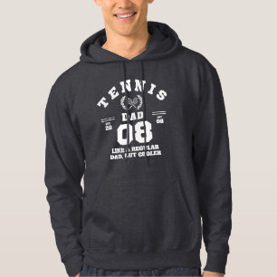 Tennis Dad Funny Sports Established 2008 Hoodie