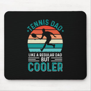 Tennis Dad Retro Sunset Mouse Mat