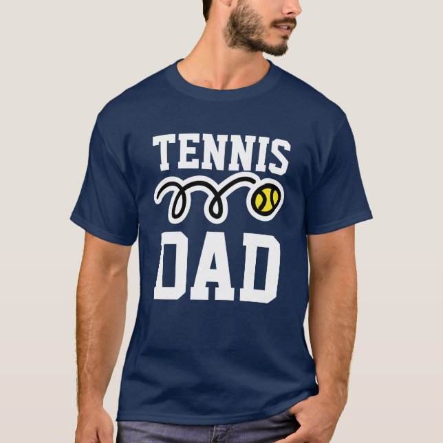 Tennis DAD T-shirt for daddy - father's day gift (Front)