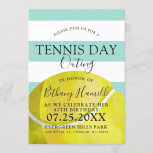 Tennis Day Outing   Tennis Themed Sage Invite