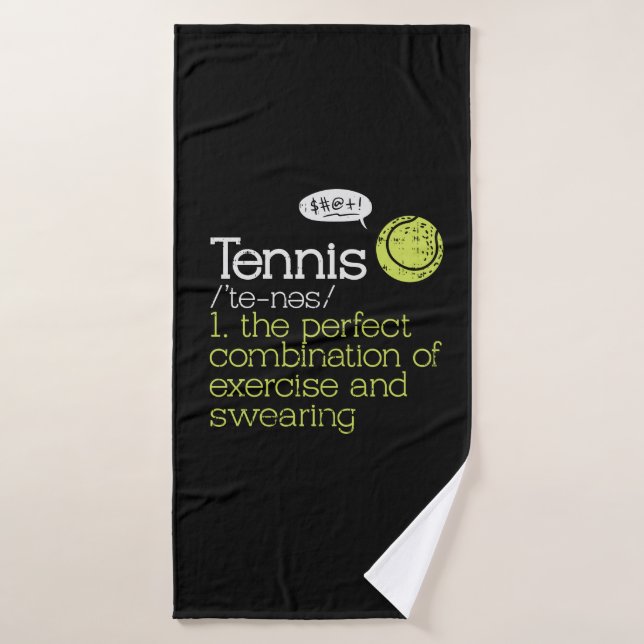 Tennis Definition Bath Towel (Bath Towel)