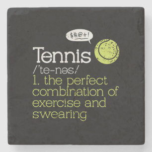 Tennis Definition Stone Coaster
