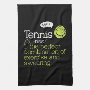 Tennis Definition Tea Towel