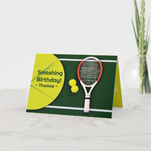 🎾Tennis Delight: A Smashing Birthday Card
