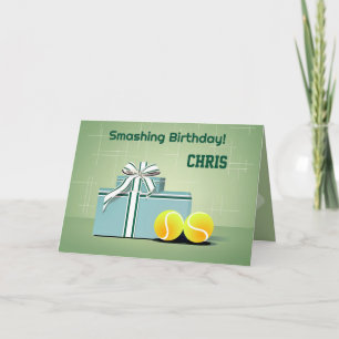 🎾Tennis Delight: A Smashing Birthday Card