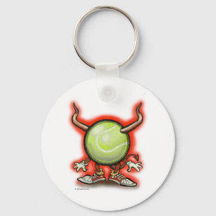 Tennis Demon Key Ring