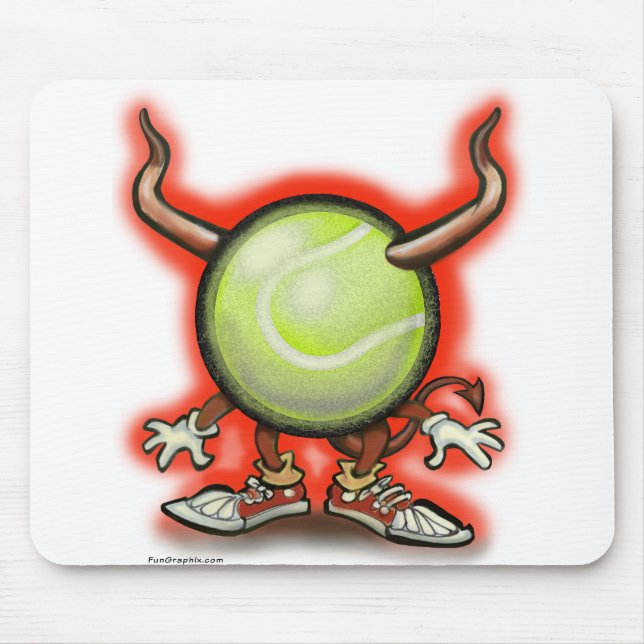 Tennis Demon Mouse Mat (Front)