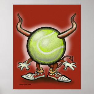 Tennis Demon Poster
