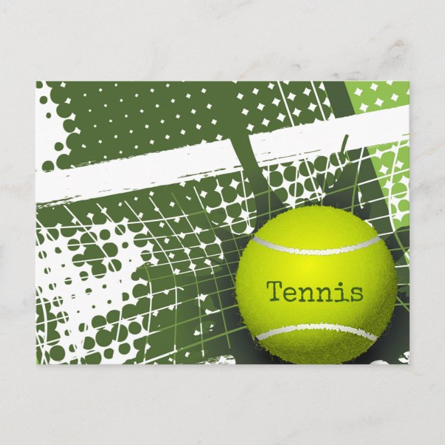 Tennis Design 2018 Postcard Calendar (Front)