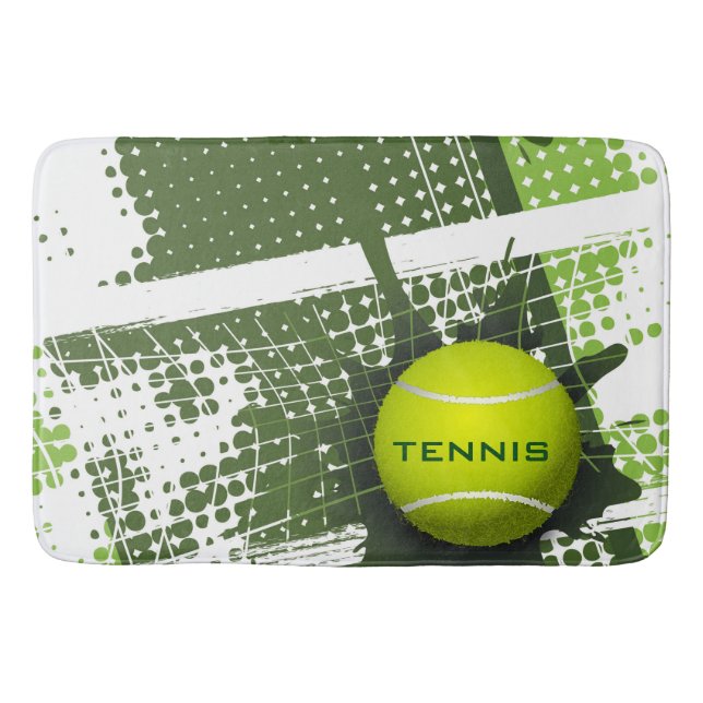 Tennis Design Bath Mat (Front)