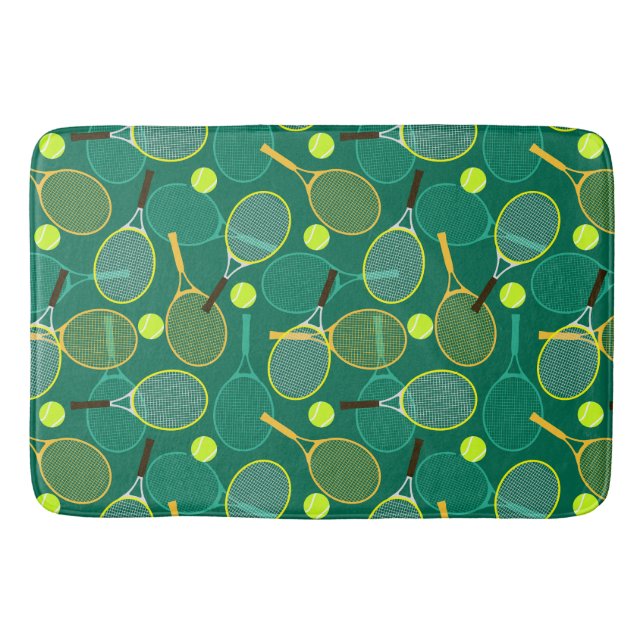 Tennis Design Bath Mat (Front)