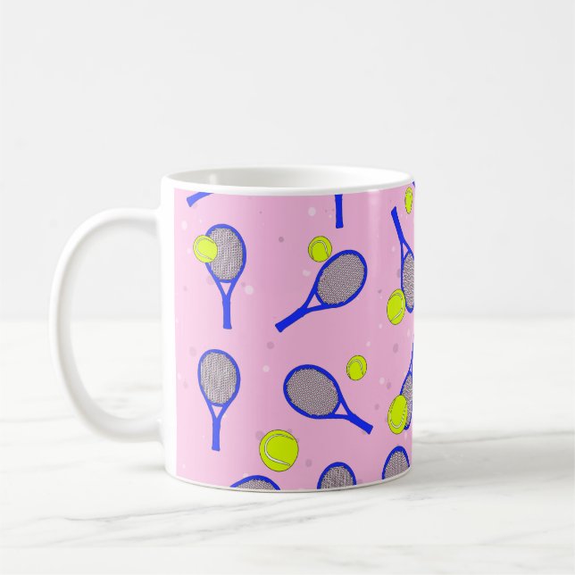 Tennis Design Coffee Mug (Left)