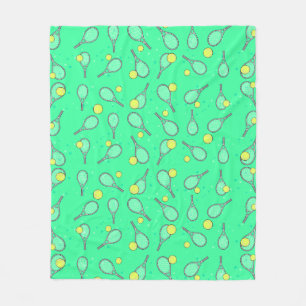 Tennis Design Fleece Blanket