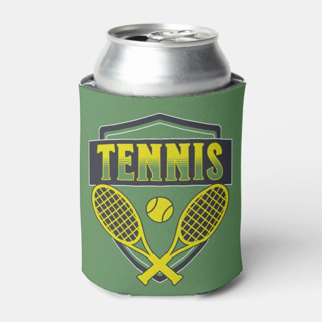 Tennis design for tennis lovers can cooler (Can Front)