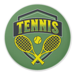 Tennis design for tennis lovers ceramic knob