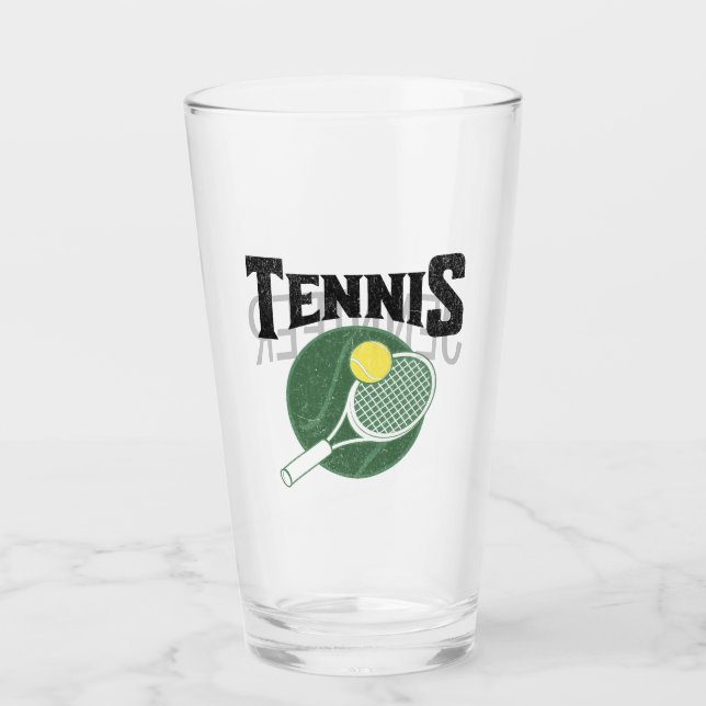 Tennis design glass (Front)