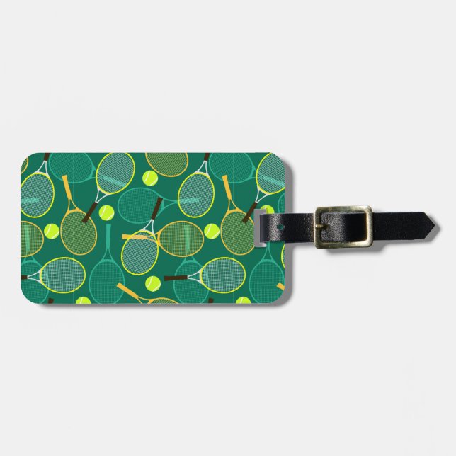Tennis Design Luggage Tags (Front Horizontal)