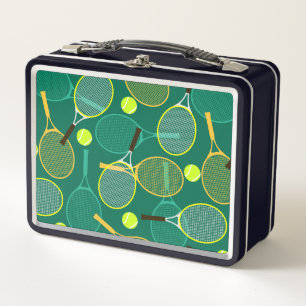 Tennis Design Metal Lunch Box