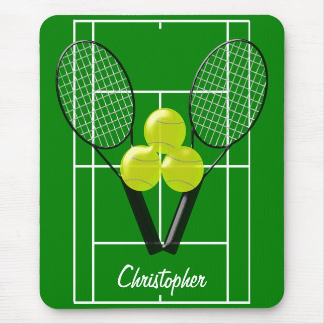 Tennis Design Mouse Mat (Front)