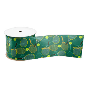 Tennis Design  Satin Ribbon
