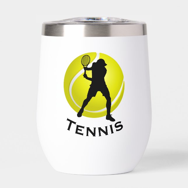 Tennis Design Thermal Wine Tumbler (Front)