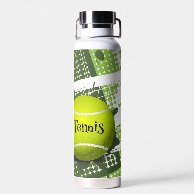 Tennis Design Thor Copper Vacuum Insulated Water Bottle (Back)