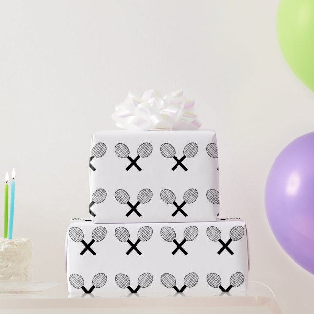 Tennis Design Wrapping Paper (Party Gifts)