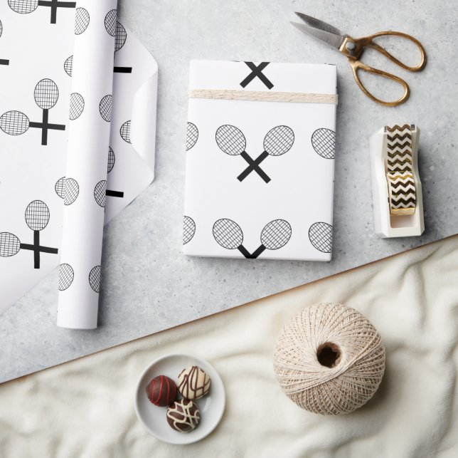 Tennis Design Wrapping Paper (Crafts)