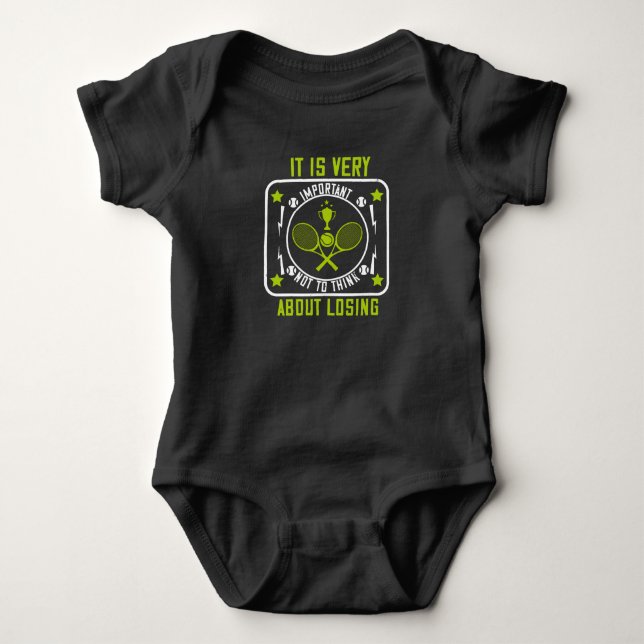 Tennis - Don't Think About Losing Baby Bodysuit (Front)