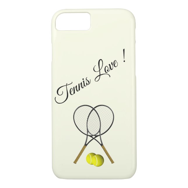 Tennis Doubles Cream Case-Mate iPhone Case (Back)