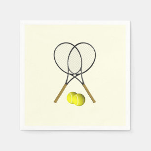 Tennis Doubles Cream Napkin