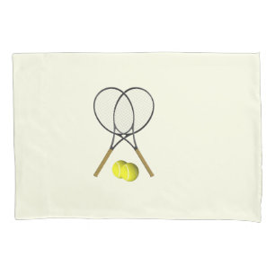 Tennis Doubles Cream Pillowcase