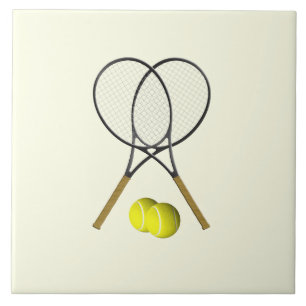 Tennis Doubles Cream Tile