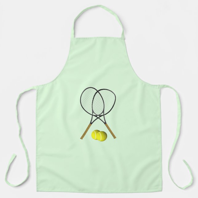 Tennis Doubles Green Apron (Front)