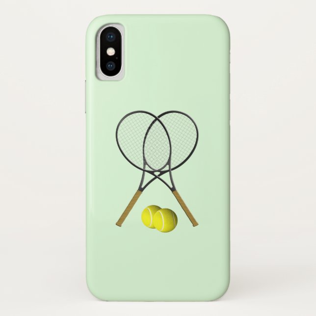 Tennis Doubles Green Case-Mate iPhone Case (Back)