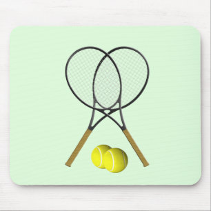 Tennis Doubles Green Mouse Mat