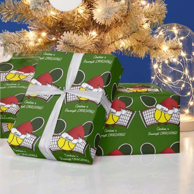 Tennis - Downright SMASHING Wrapping Paper (Holidays)