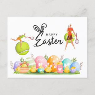 Tennis Easter Holiday for Tennis Player Postcard