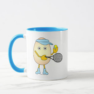 Tennis Egghead Mug