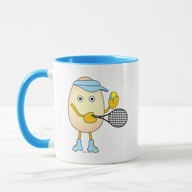 Tennis Egghead Mug (Left)