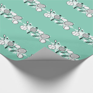 Tennis elegant wrapping paper