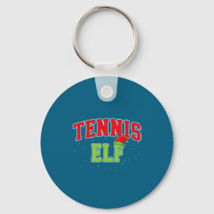 Tennis Elf Christmas Family Matching Group Xmas  Key Ring