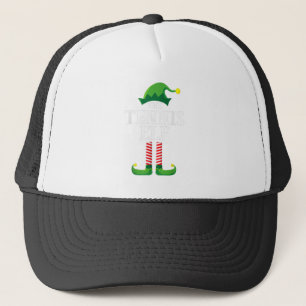 Tennis Elf Matching Family Group Christmas Party Trucker Hat