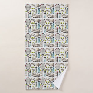 Tennis equipment bath towel
