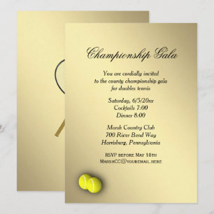 Tennis Event Invitation