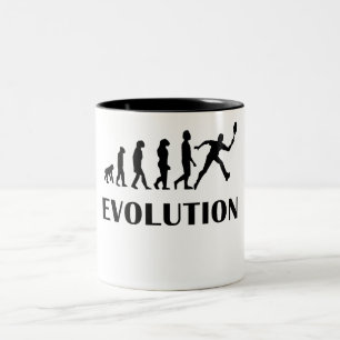 Tennis Evolution Two-Tone Coffee Mug