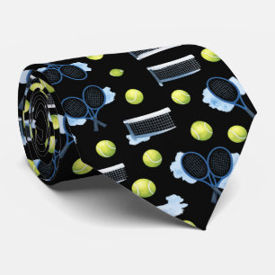Tennis Father’s Day Blue Watercolor Tie
