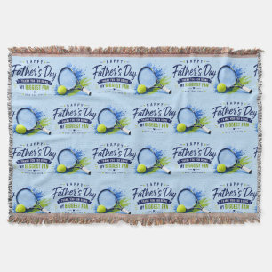 Tennis Father’s Day for Dad Throw Blanket