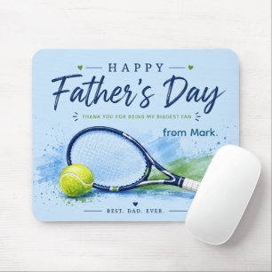 Tennis Father's Day with racket and ball for Dad Mouse Mat